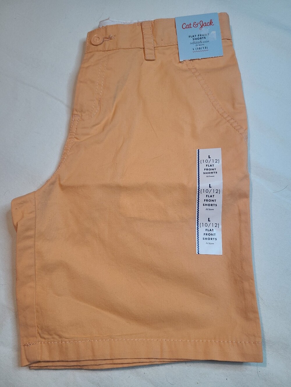 Cat & Jack Kids Soft Peach Flat-Front Shorts